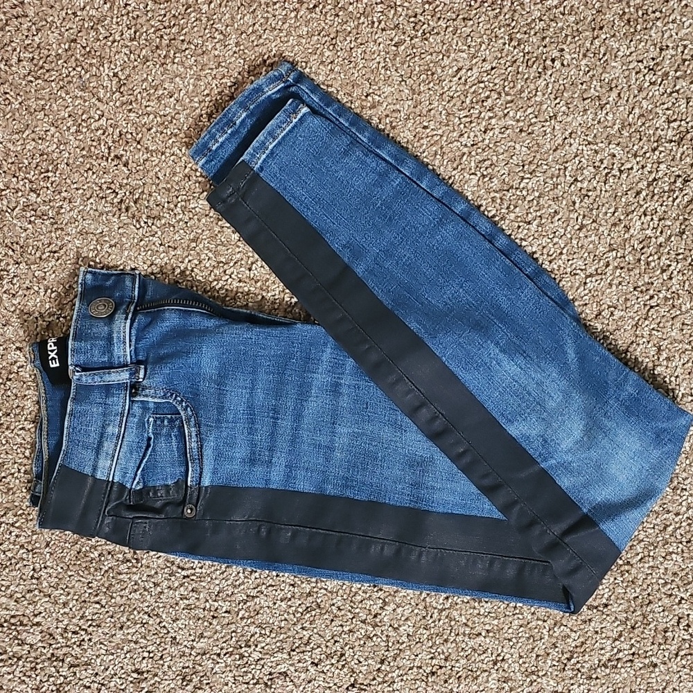 Express High-Rise Ankle Legging Jeans